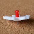 sakura02.jpeg Free STL file sakura - push pin・3D printer model to download