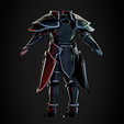BlackKnightArmorBackSideLeft.png Fire Emblem Black Knight Armor for Cosplay