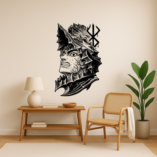 🎨 Berserk Nosferatu Zodd Wall Art Framed・ 3D File for 3D printing・Cults