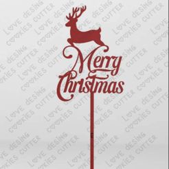319769552_910125456667254_2562880248176705573_n.jpg Fichier STL décoration de gâteau de Noël 1・Modèle à télécharger et à imprimer en 3D