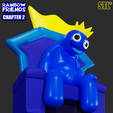 33333.png BLUE FROM RAINBOW FRIENDS CHAPTER 2 ODD WORLD | ROBLOX GAME | 3D FAN ART