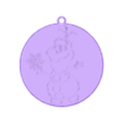Olaf - Ornament v2.stl Frozen - Olaf - Adorno de Navidad
