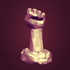 I1.png Figurine de main Low Poly
