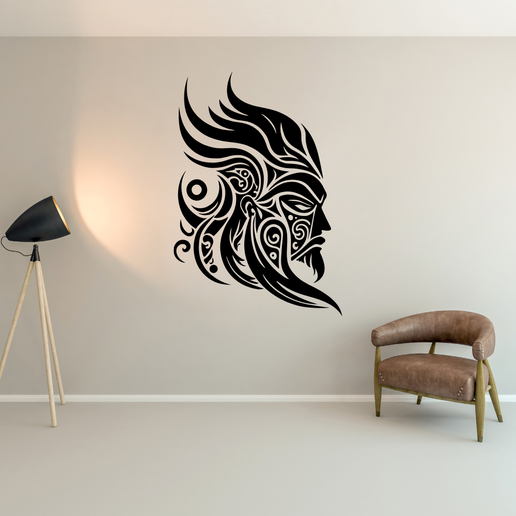 Majestic Chief of the Wild Wall Art 3D model