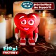 Dan-Sopala-Flexi-Factory_heart3.jpg STL file Flexi Print-in-Place Herbert the Heart・3D printing template to download