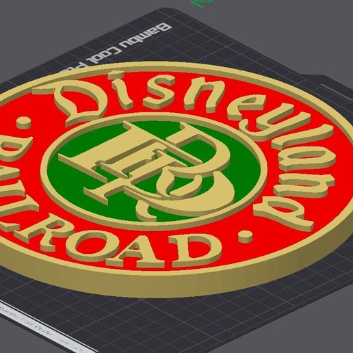 🚩 Disneyland Railroad Sign・ STL File for 3D printing・Cults