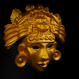 2.png Aztec Cosplay Face Mask 3D print model