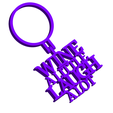 40mmOuterDiameterBottleRingWithWineALittleLaughALotBottleTag3DPrintImage.png Wine Bottle Gift Tag - Wine A Little Laugh A Lot