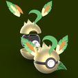 Leafeon-4.jpg Leafeon Pokemon Pokeball Splitted