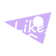 Like (Flat) - Black.stl "Como", sinal