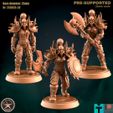 250826-28-Orc-Female-Warrior-Tier1.jpg Orc Tier1 Guerrero Femenino Tres Modelos