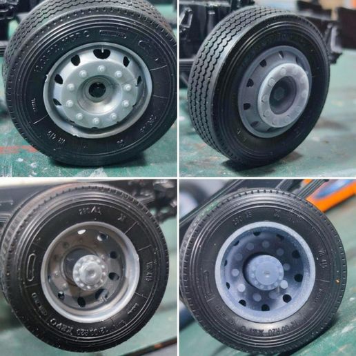 124scale truck wheel pack