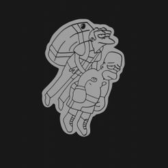 aaaaaaa.jpg Archivo STL gratis Llavero - Moe rescata a Homero・Modelo imprimible en 3D para descargar
