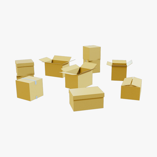 Cardboard Box Pack - 8 in 1