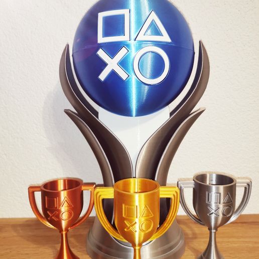 PlayStation プレイステーション　トロフィー　飾り　3Dプリント Platinum Trophies | Golden Tokens | Trophy Model | Ps-5