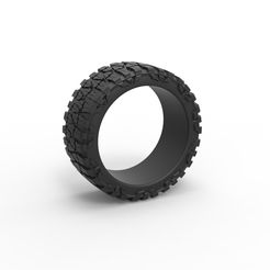 1.jpg Datei 3D Diecast Mud Grappler Nitto Niederquerschnittsreifen Maßstab 1 bis 10・Design für 3D-Drucker zum herunterladen