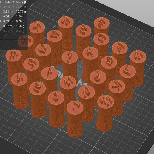 📁 Lowercase Font 2 Stamp Stl Files - STL Digital File Download- 3 ...