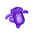 Shaun_The_Sheep_Head.stl shaun the sheep & Bitzer-shaun the sheep-Classic Game Characters- FAN ART