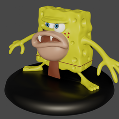 00color.png Descargar archivo STL Spongebob Caveman (Spongegar) • Objeto para impresora 3D, pablo_ernesto_3D