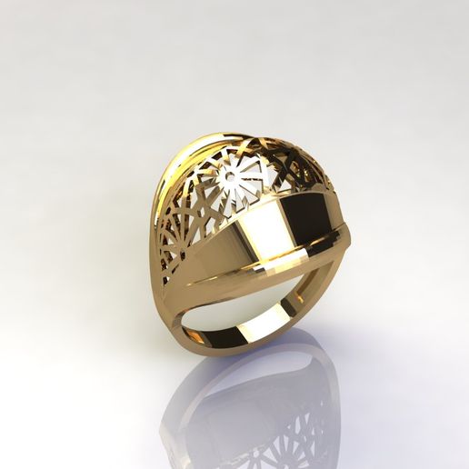 WOMEN PLAIN RING GROUP FTS READY STL 3D PRINT MODEL 3D model