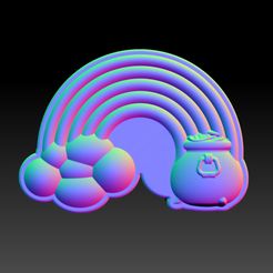 monedas-arcoiris.jpg Файл STL pot of gold rainbow - MOLD BATH BOMB, SOLID SHAMPOO・Модель для загрузки и печати в формате 3D