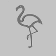 2.png pink flamingo, Flamingo STL file