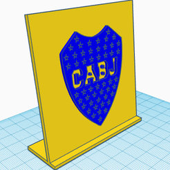 boca-1.png Fichier STL Ornement Boca Juniors・Plan à imprimer en 3D à télécharger