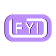 FYI.stl Abbreviation Clip
