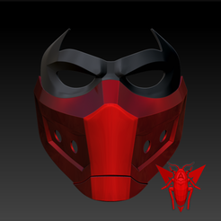 RedRoach-pic-frame1.png Télécharger fichier OBJ Red Hood Mask / Mascara de Capucha Roja. • Design pour imprimante 3D, Redroach