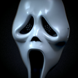 Untitled_Viewport_009.png Ghost face Scream mascara Ghost Face Mascara Scream Usable Mask Halloween real size