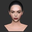 23.jpg Beautiful brunette woman bust ready for full color 3D printing TYPE 9