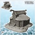 1.jpg Raised Viking attic with access stairs and thatched roof (1) - Alkemy Asgard Lord of the Rings War of the Rose Warcrow Saga
