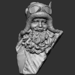 1.jpg Download free STL file Santa Claus Bust • 3D printable template, chagasdanilodc