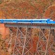 22.jpg Model bridge, H0 scale trains, reproduction of the Polvorilla viaduct, of the Tren a las Nubes railway line in Argentina, File STL-OBJ for 3D Printer