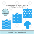 Etsy-Listing-Template-STL.png Mushroom Sprinkles Stencil | Laser or 3D Printed, Decorating Stencils | Digital Download STL & SVG Files
