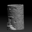 f2.jpg OBJ file tower house pot・Model to download and 3D print