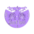 GunsNRoses Neo Clock.stl Clock Guns N' Roses