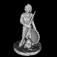 Amazon-Hoplite-Side-Hair-Spear.png STL file Fierce Amazon Huntress・3D printer design to download