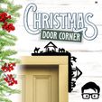 030a.jpg 🎅 Christmas door corners vol. 3 💸 Multipack of 10 models 💸 (santa, decoration, decorative, home, wall decoration, winter) - by AM-MEDIA