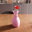 untitled3.png 3D Modern Wireframe Vase STL File - 056