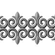 F-M-2-00.JPG Floral scroll pattern strip relief 3D print model