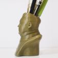 kim_jung_4.jpg Archivo STL gratis Kim Jong Un Pen Cup・Diseño imprimible en 3D para descargar