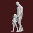 DOWNSIZEMINIS_man_withchild04.jpg STL file 1:43 MAN WITH CHILD FOR DIORAMA・3D print design to download