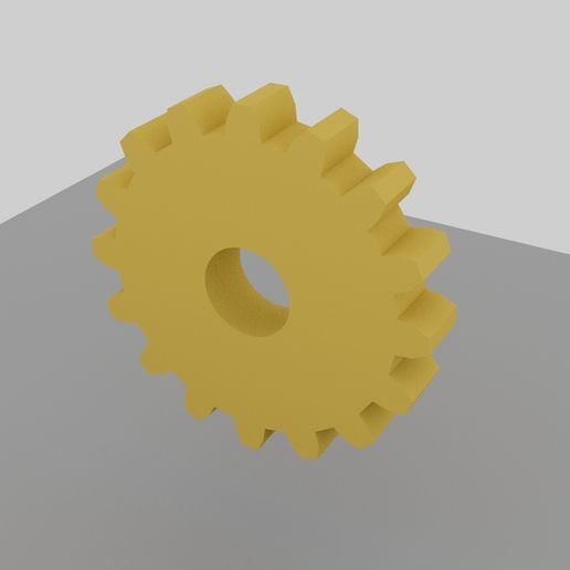 ⚙️ Gear 3D Model・ OBJ File for 3D printing・Cults