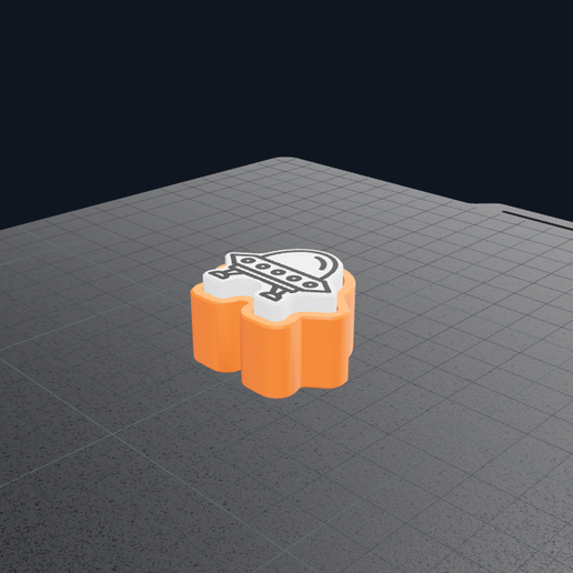 Halloween Fidget Clicker -flying saucer (Includes SVG File + Editable Bambu Studio Color Project)