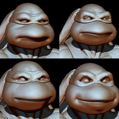 3d-print-models-x4-ninja-turtle-heads-cosplay-tmnt-stl-3d-model-85179148a9.jpg Файл OBJ X4 Головы черепашек-ниндзя для косплея TMNT・Модель для загрузки и 3D-печати