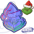 Diciembre-tamano-Cults-1.png Anti-Christmas Green Face Grinch Cookie Cutter 😠.