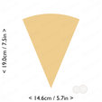 1-8_of_pie~7.5in-cm-inch-cookie.png Slice (1∕8) of Pie Cookie Cutter 7.5in / 19.1cm