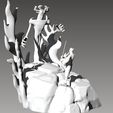 3.jpg Samurai Jack vs. Aku in 3D scale model/Diorama