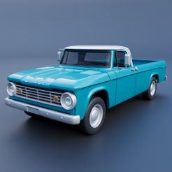 A.jpg Archivo 3D Dodge D100 1967・Diseño de impresión en 3D para descargar